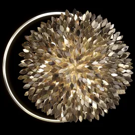 Wall sculpture artetfloritude with lighting